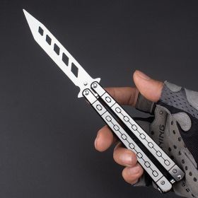 Butterfly Practice Knife Stainless Steel Decompression Flail Knife