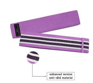 Resistance Band Elastic Hip Circle Fitness Squat Resistance Buttocks Circle Yoga - Purple - M-Q1pc