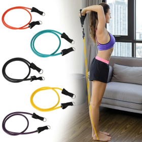 11 Pack Resistance Bands Set with Door Anchor Pulling Force Isolation Belt Set can be Adjustable - KM3602