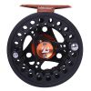 Kylebooker Fly Fishing Reel Large Arbor with Aluminum Body Fly Reel 3/4wt 5/6wt 7/8wt - Black - 3/4wt