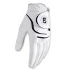 Men's White Golf Gloves; PU Wear-resistant Breathable Gloves For Left & Right Hands; Sports Clothing & Equipment - Right Hand Size 25