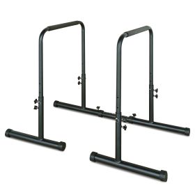 Power Tower Dip Station with Bench Pull Up Bar Stand Adjustable Height Heavy Duty Multi-Function Fitness Training Equipment - as Pic