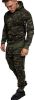 Men's Camouflage 2 Piece Sweatsuits Hoodie Jogging Athletic Tracksuit Sets - CAMO2-L