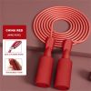 Cordless Jump Rope; Gym Sports Fitness Training; Built In Wire Skipping Rope; Fitness Equipment For Home Sports - Red Long Rape - United States