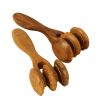 Natural Wooden Hand Massager Roller for Soothing Relief and Relaxation - A