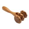 Natural Wooden Hand Massager Roller for Soothing Relief and Relaxation - A