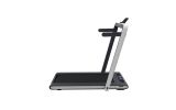 2 in 1 Under Desk Treadmill, 2.5HP Folding Electric Treadmill Walking Jogging Machine for Home Office with Remote Control, White - as Pic