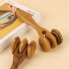 Natural Wooden Hand Massager Roller for Soothing Relief and Relaxation - A