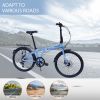 24" Folding City Bike Aluminum Frame 7 Speed Folding Bike - as Pic