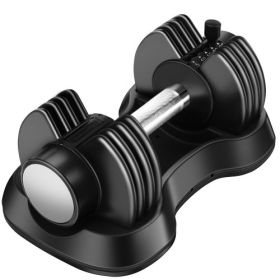 Adjustable Dumbbell 25 lbs with Fast Automatic Adjustable and Weight Plate for Workout Home Gym - as pic