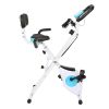 Home Folding Exercise Bike White - Frame-White