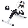 Indoor Under Desk Arms Legs Folding Pedal Exercise Bike With Electronic Display - As show the pic - Exercise & Fitness