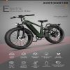 AOSTIRMOTOR New Pattern King 26" 1000W Electric Bike 26in Fat Tire 52V15AH Removable Lithium Battery for Adults - as picture