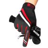 Cycling Gloves Touchscreen Bike Gloves 5MM Liquid Gel Pads Bicycle Gloves Shock-Absorbing Mountain Bike Gloves Men - 052F-Red - L