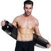 Waist Trimmers for Men Low Belly Stomach Wraps for Weight Loss - Black - XL