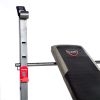 CAP Strength Standard Weight Bench with Leg Developer, 150lb upright weight capacity - black