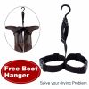 UPGRADE Fishing Waders for Men&Women with Boots Waterproof;  Nylon Chest Wader with PVC Boots & Hanger Brown - Brown - Men 10/Women 12