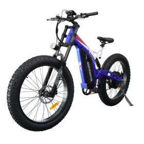 AOSTIRMOTOR 26" 1500W Electric Bike Fat Tire P7 48V 20AH Removable Lithium Battery for Adults S17-1500W - as picture