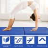 Indoor Exercise Mat Gym Gymnastics Mat Thick Folding Panel For Yoga  - Blue - Gymnastics Mat