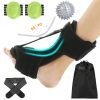 Plantar Fasciitis Night Splint Adjustable Foot Orthotic Brace Support Achilles Tendonitis Ankle Pain Relief  - Black