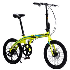 20" Folding City Bike Aluminum Frame 8 Speed Folding Bike - as Pic