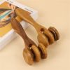 Natural Wooden Hand Massager Roller for Soothing Relief and Relaxation - A