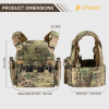 Quick Release Airsoft Weighted Military Breathable Vests - CP