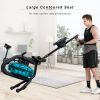 Water Rowing Machine Rower with LCD Monitor, Exercise Workout Water Rower for Home Use - as Pic