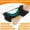 Plantar Fasciitis Night Splint Adjustable Foot Orthotic Brace Support Achilles Tendonitis Ankle Pain Relief  - Black