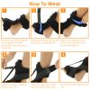 Plantar Fasciitis Night Splint Adjustable Foot Orthotic Brace Support Achilles Tendonitis Ankle Pain Relief  - Black