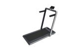 2 in 1 Under Desk Treadmill, 2.5HP Folding Electric Treadmill Walking Jogging Machine for Home Office with Remote Control, White - as Pic