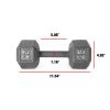 Barbell Cast Iron Dumbbell, 25 Lb. Pair - 50lbstotal