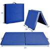 Indoor Exercise Mat Gym Gymnastics Mat Thick Folding Panel For Yoga  - Dark Blue - Gymnastics Mat