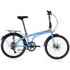 24" Folding City Bike Aluminum Frame 7 Speed Folding Bike - as Pic