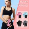 Breathable Fitness Gloves Gym Weightlifting Yoga Bodybuilding Training Sports Thin Non-slip Half Finger Cycling Gloves Equipment - Pink M - China