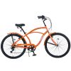 7 Speed Bicycles 26"Inch Multiple Colors Men's Beach Cruiser Bike - as Pic