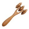 Natural Wooden Hand Massager Roller for Soothing Relief and Relaxation - A