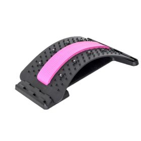 1pc Back Stretcher Massager; Back Massage Neck Stretcher; Back Pain Relief; Back Cracker Board; Posture Corrector; Back Massage - Pink