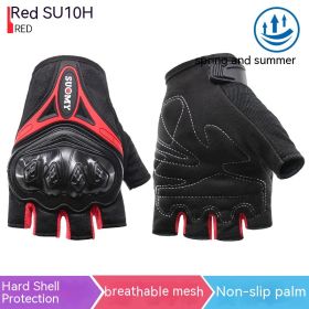 Motorcycle Summer Half Finger Gloves Anti-fall Off-road Riding Gloves